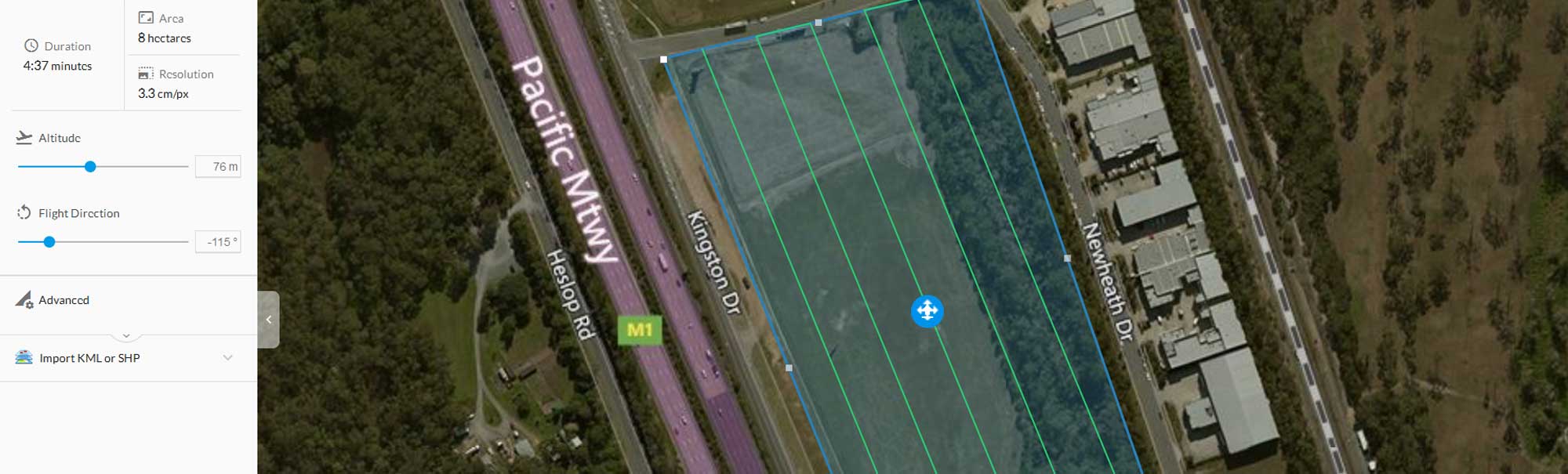Aerial Drone Mapping to be undertaken using autonomous flight app Drone Deploy Aerial Drone Mapping to be undertaken using autonomous flight app Drone Deploy