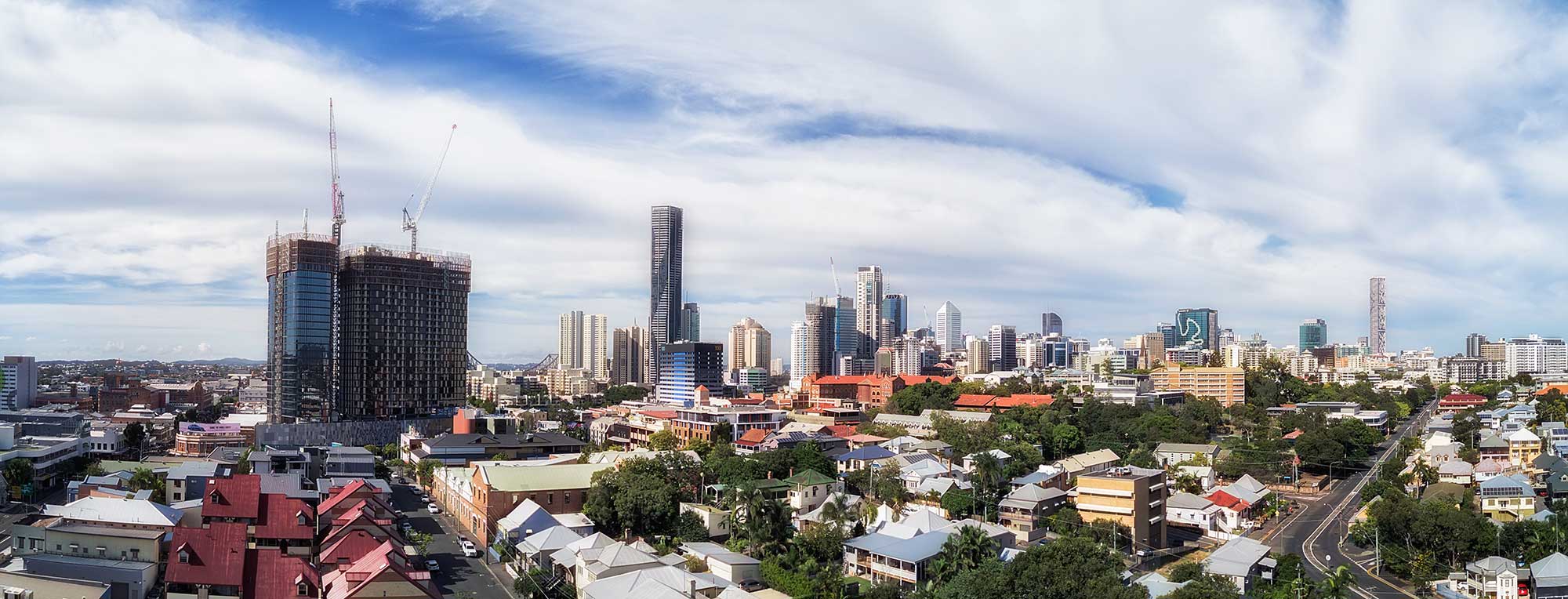 aerial drone photography of Brisbane CBD from Chinatown - DroneAce Drone photography April 2017 