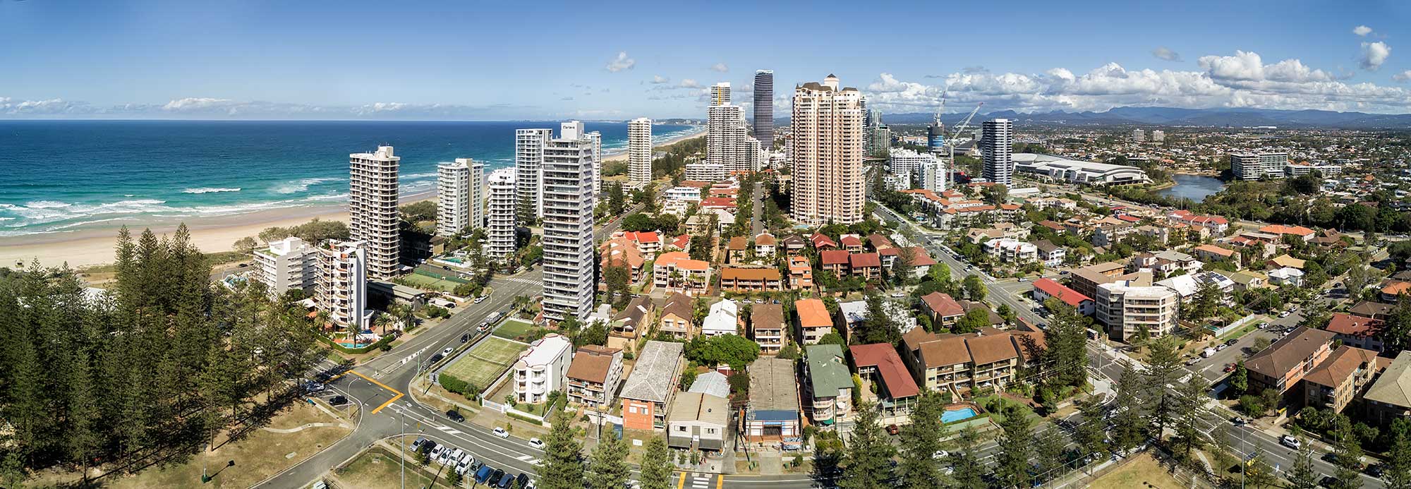 Brisbane drone panorama photography montage of Broadbeach by DroneAce Brisbane drone panorama photography montage of Broadbeach by DroneAce
