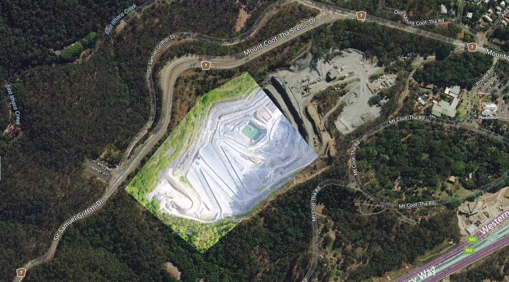 Geospatial aerial drone mapping Brisbane Quarry - DroneAce