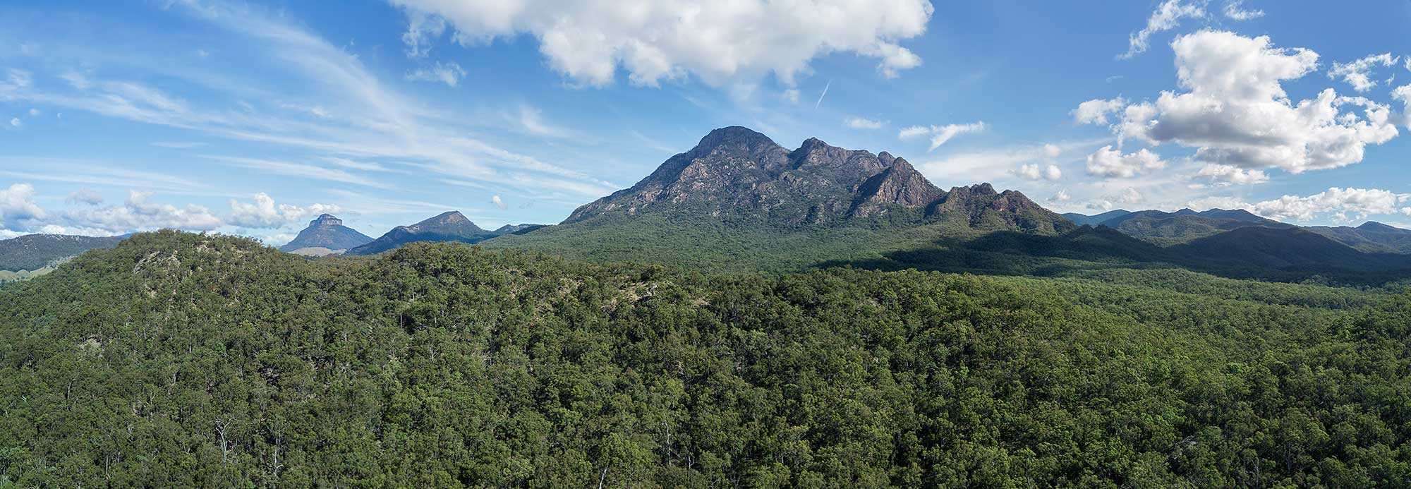 aerial drone photography of South East Queensland Mount Barney -DroneAce Drone photography 