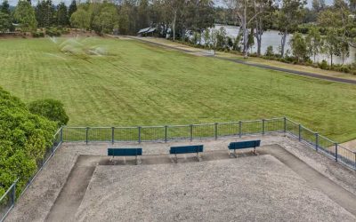 Aerial Photography Concrib Gabion Wall 17 Mile Rocks, Parklands Brisbane