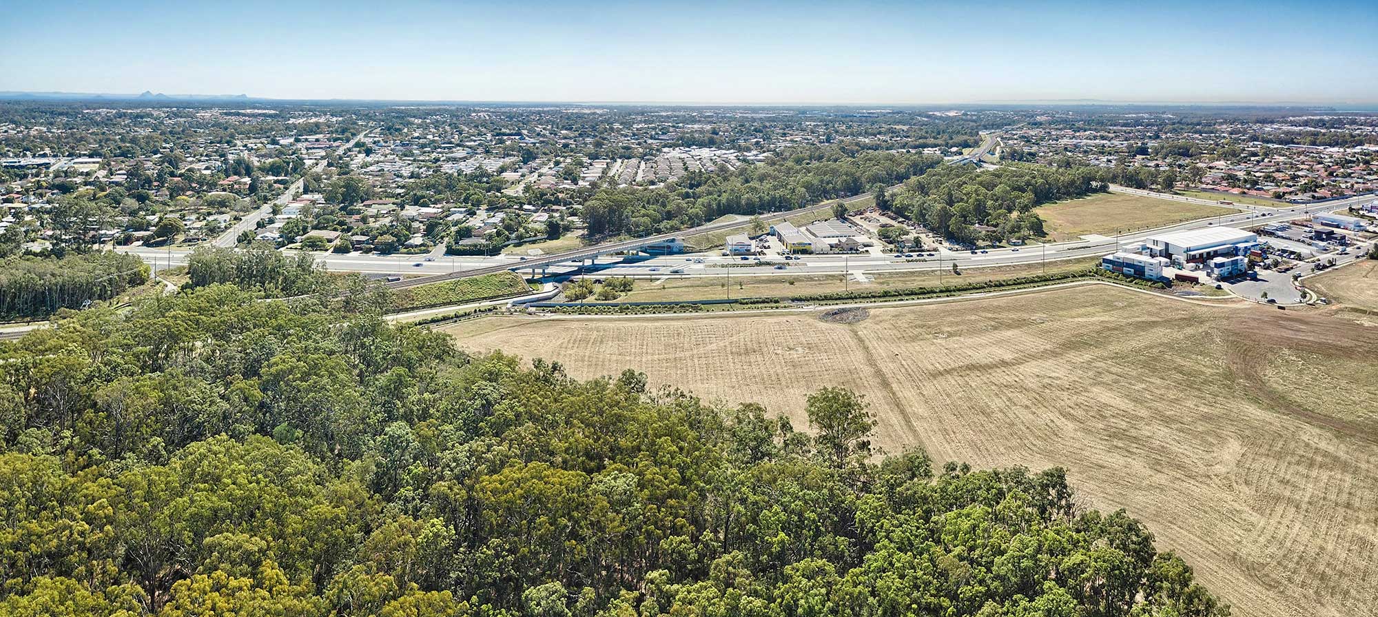 Concrib Springfield West Gabion Wall Construction Aerial Video