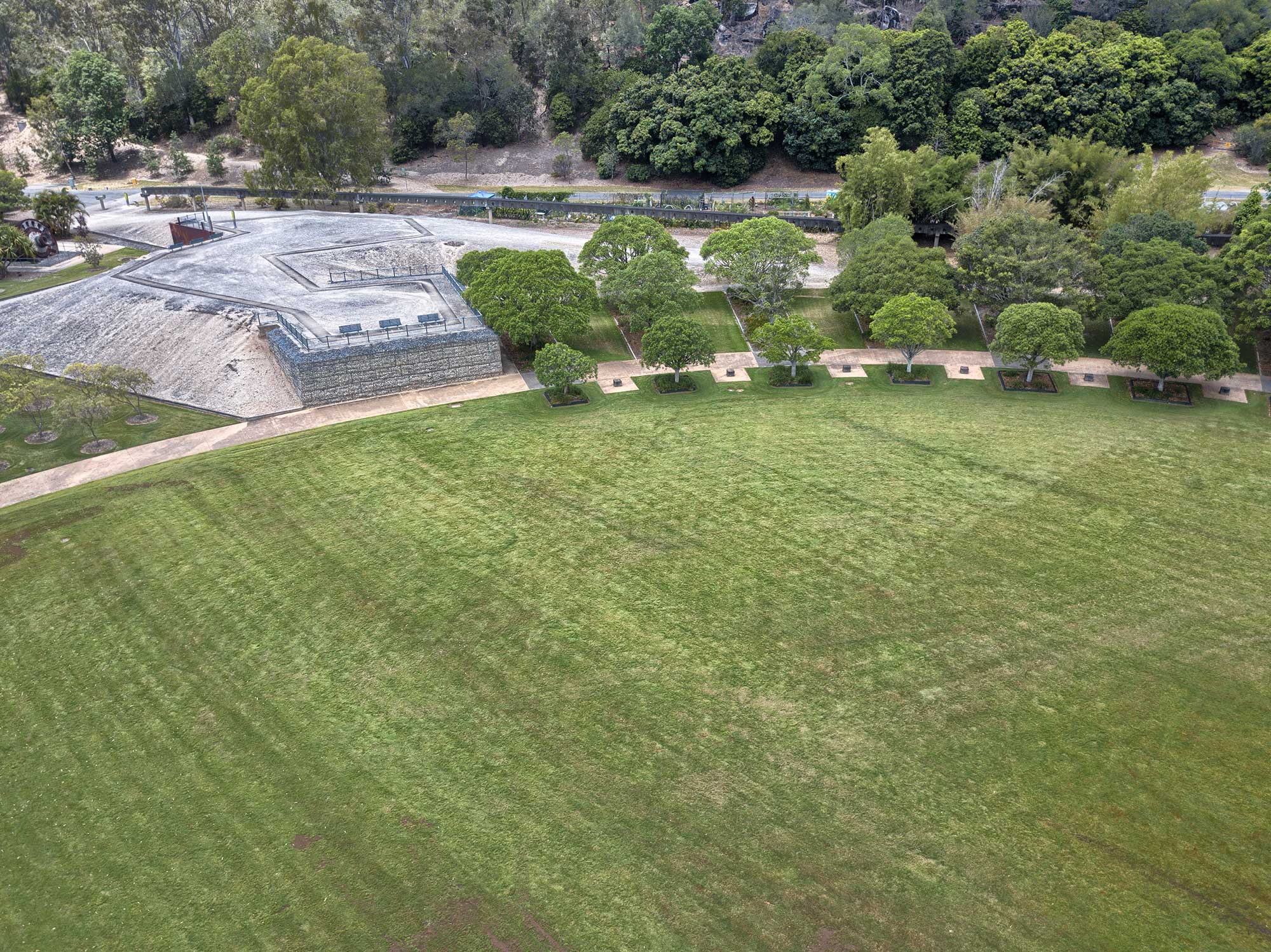 Aerial drone photography of Concrib 17 Mile Rocks Gabion viewing platform Aerial drone photography of Concrib 17 Mile Rocks Gabion viewing platform