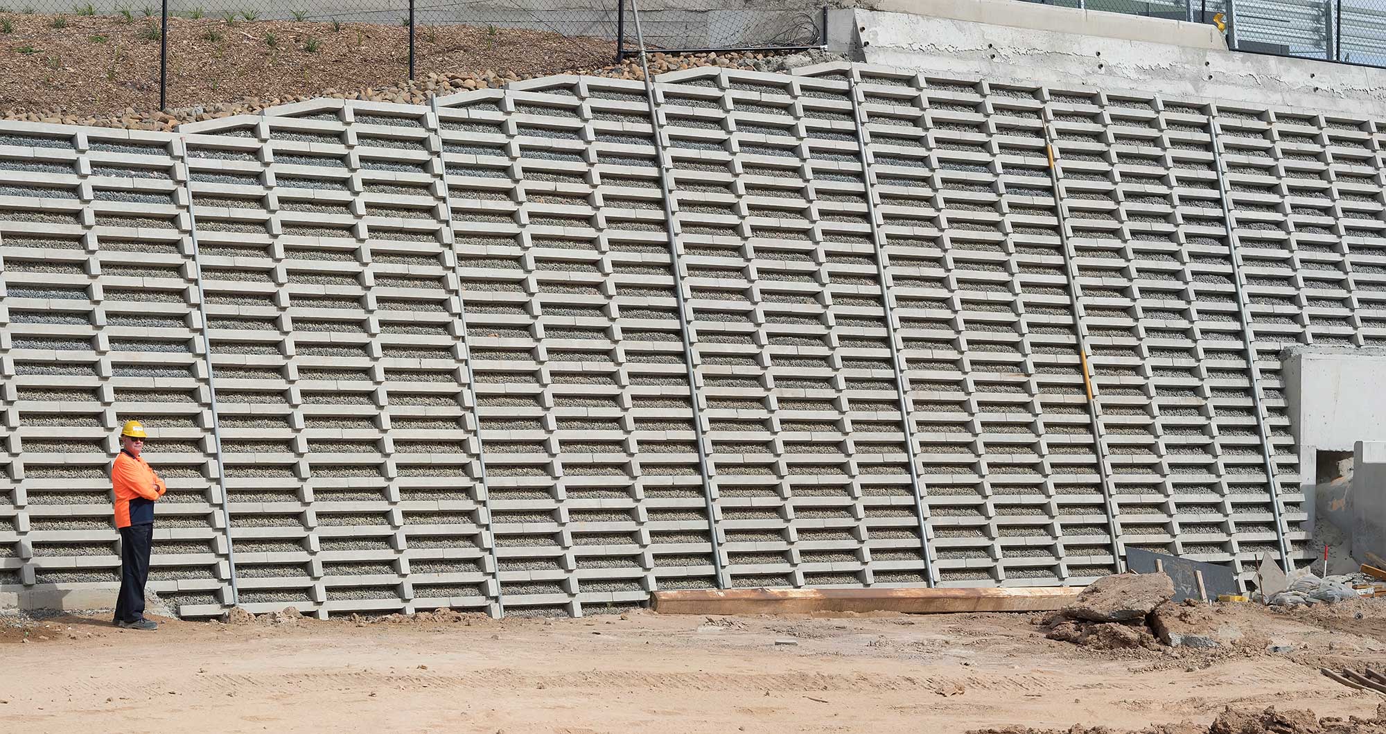 Concrib Berrinbah Crib Wall Aerial Video