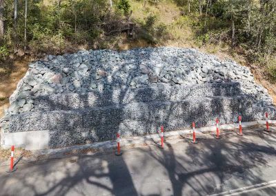 Drone video of Lamington National Park Landslip Repair work