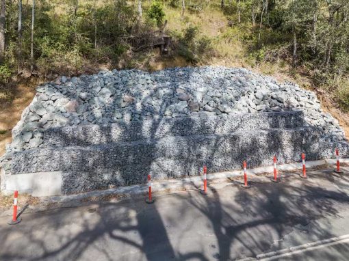 Drone video of Lamington National Park Landslip Repair work