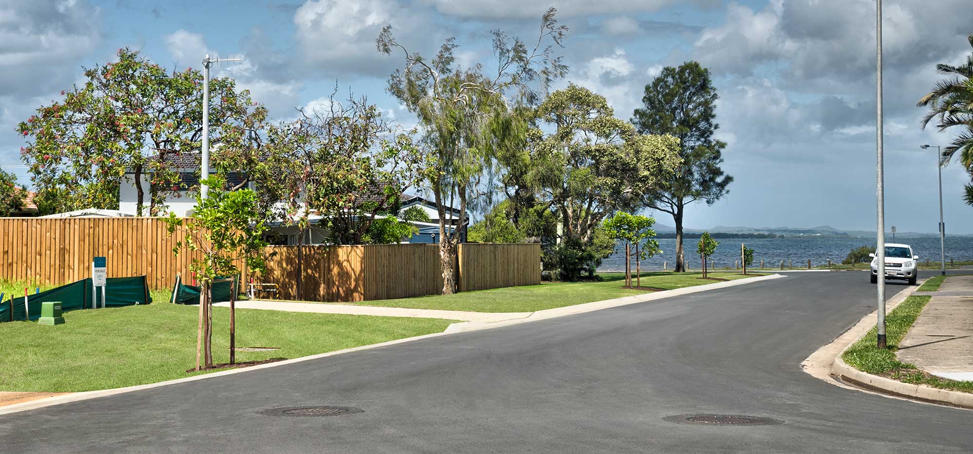 Simon-St Victoria Point land development ground photography view to sea 