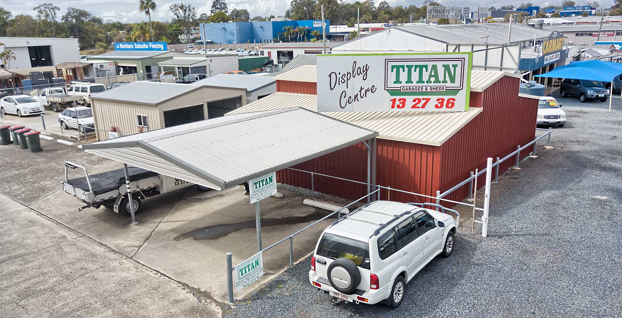 Titan Sheds Morayfield drone photography