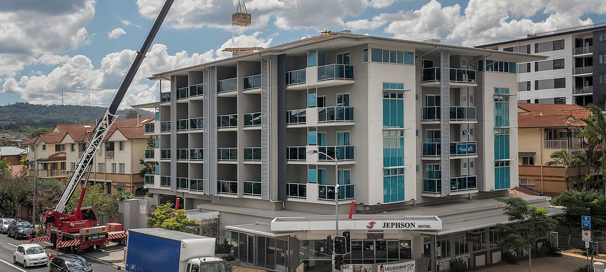 Aerial Drone Video Solar Panel Installation Jephson Hotel Brisbane Aerial Drone Video Solar Panel Installation Jephson Hotel Brisbane