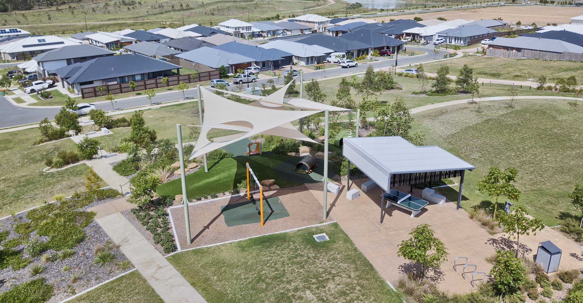 Get the BIG picture - Aerial Drone Video Brisbane Shade Sail South Ripley Get the BIG picture - Aerial Drone Video Brisbane Shade Sail South Ripley