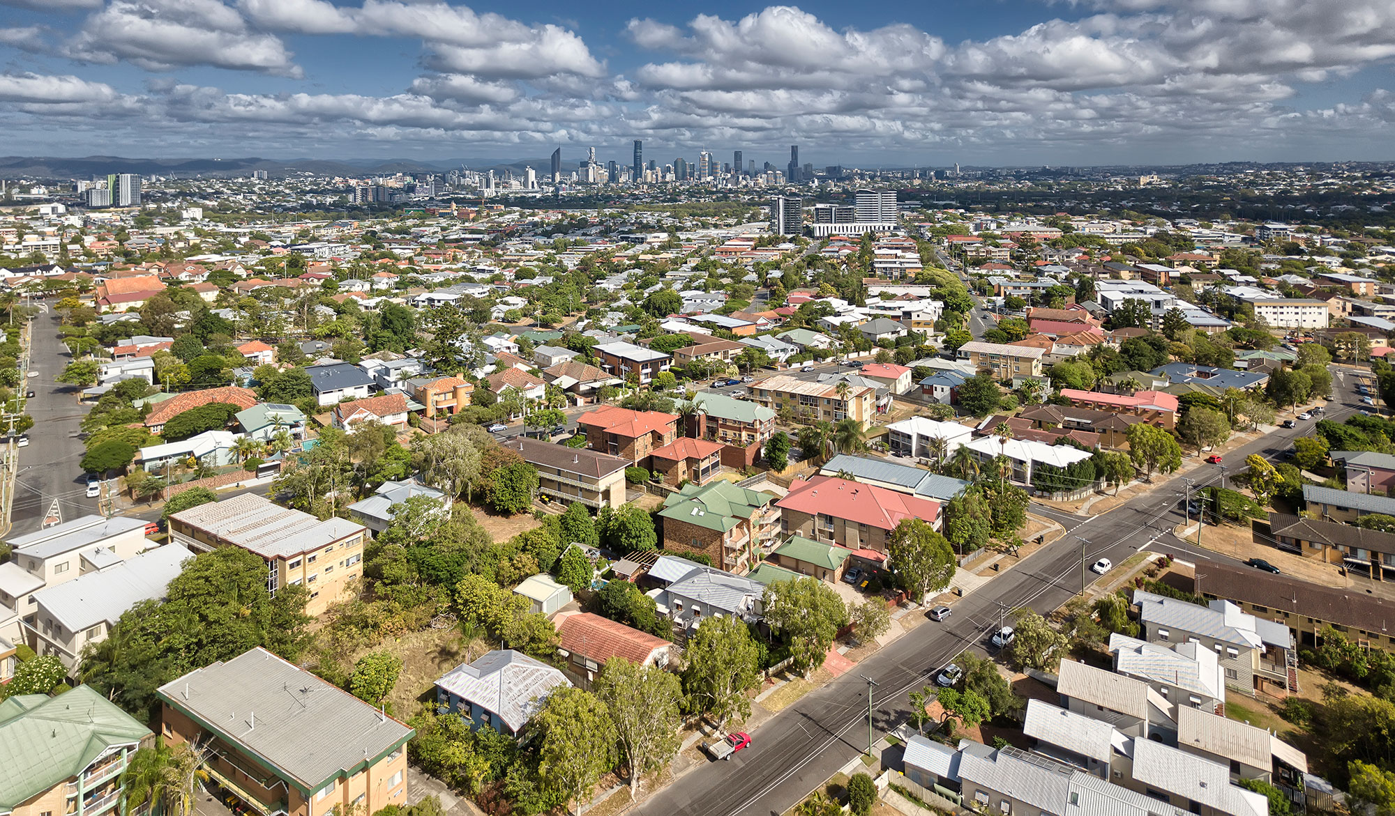 74m aerial drone panorama photography over Coorparoo with Mavic Pro DroneAce Brisbane
