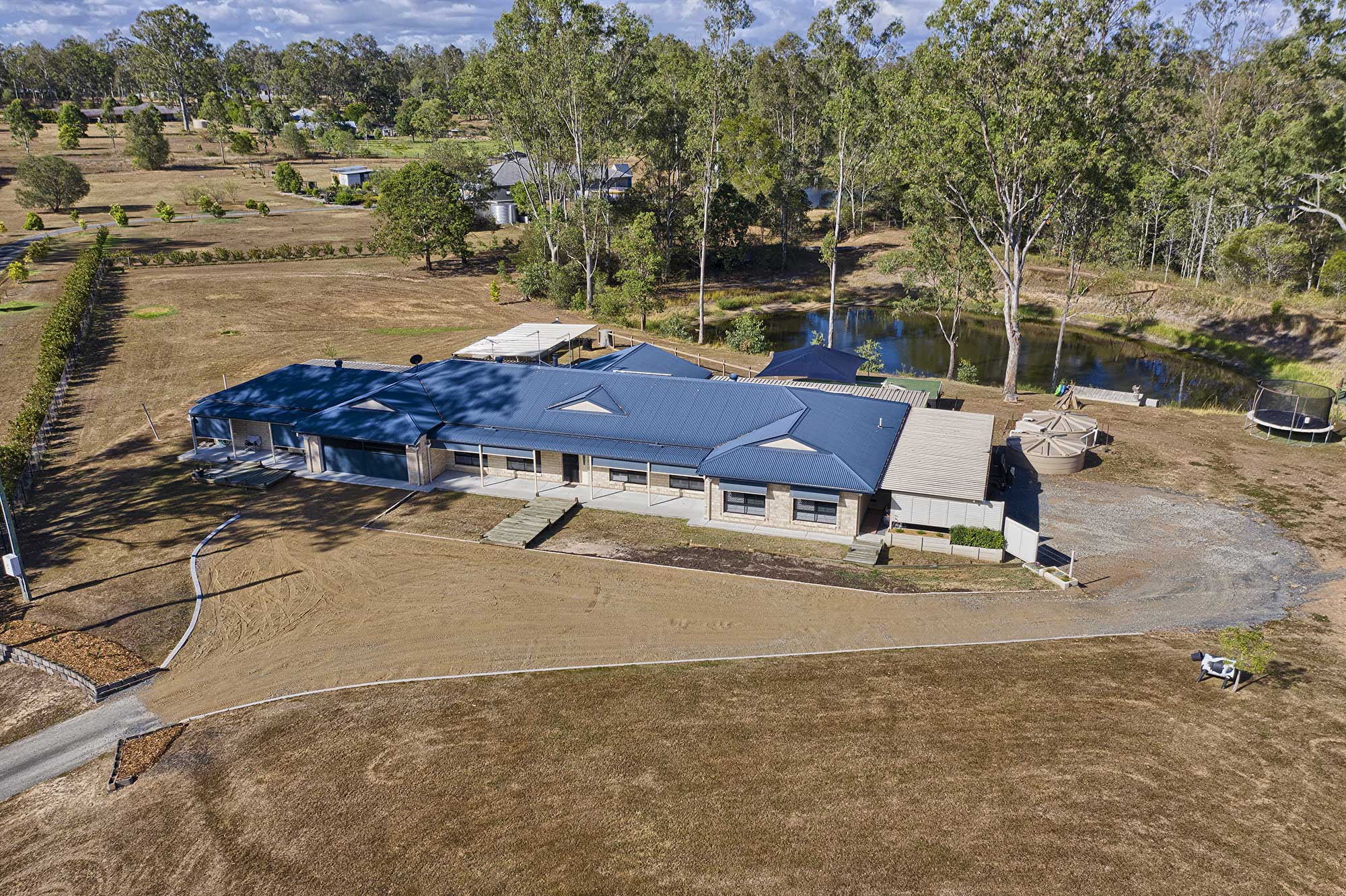 Aerial Drone Acreage Real Estate Photography Elders Jimboobma