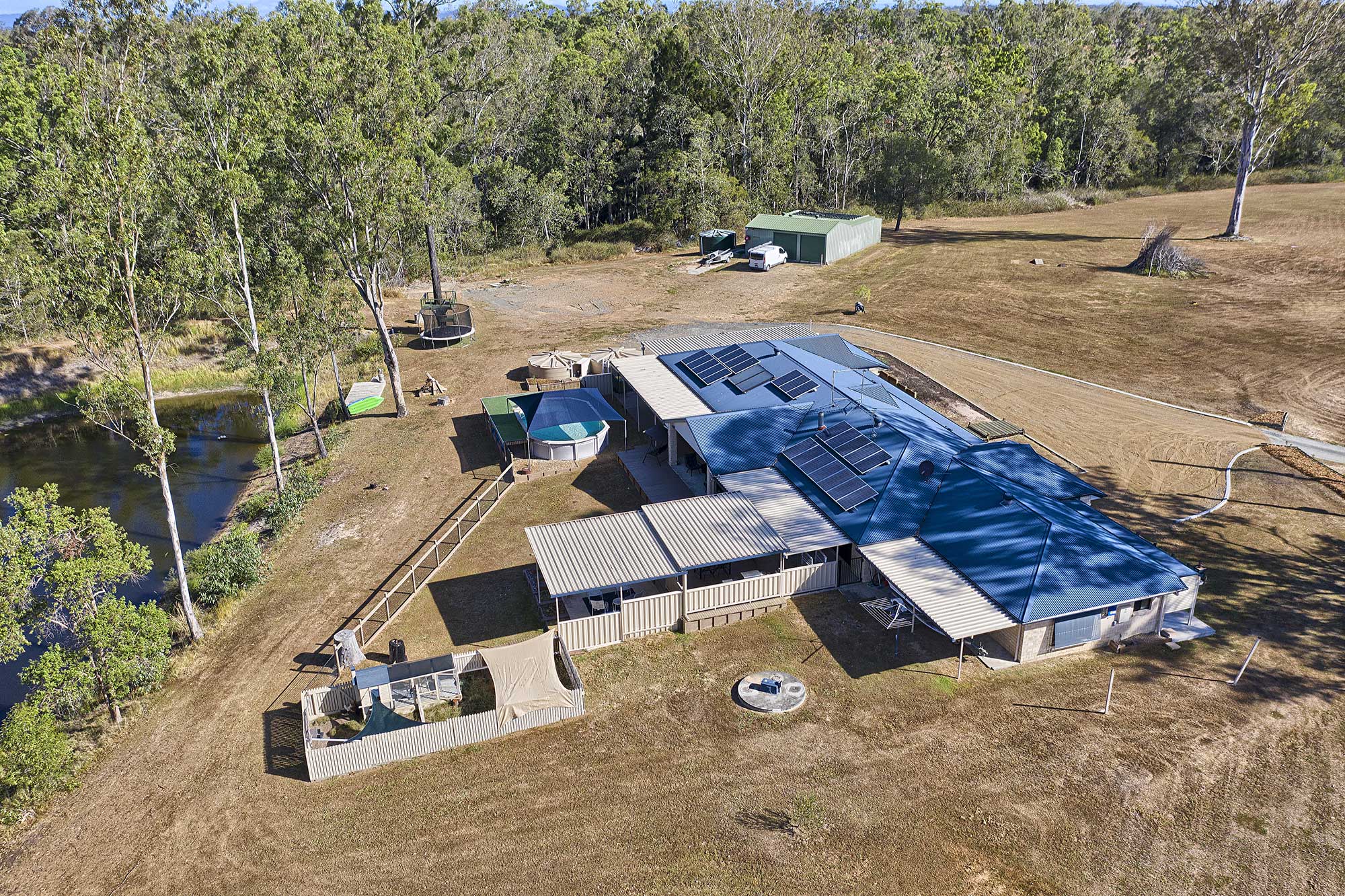 Aerial Drone Acreage Real Estate Photography Elders Jimboobma