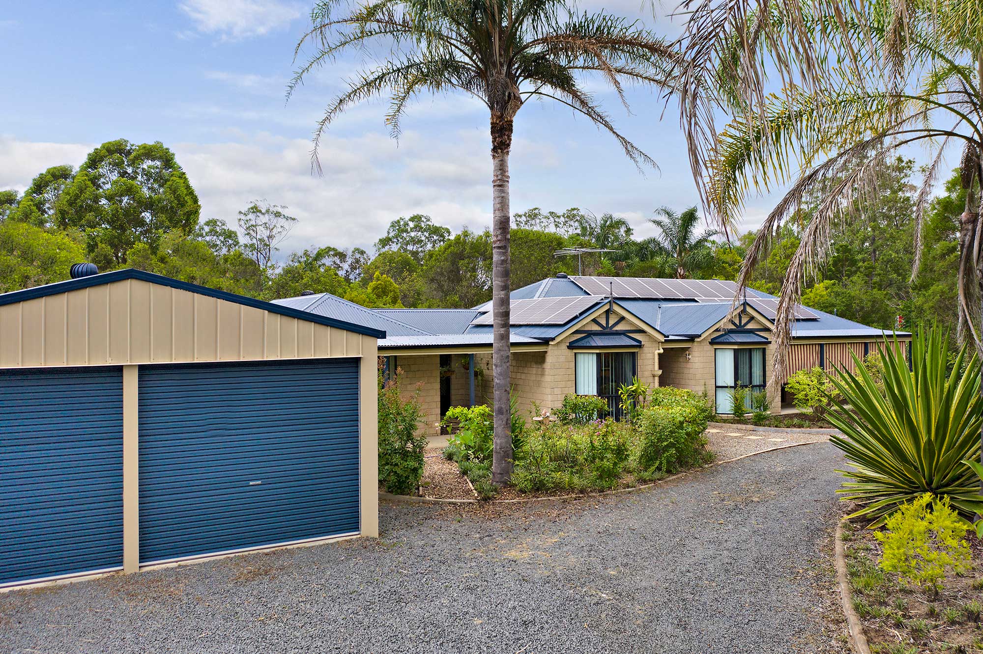 Drone photography Sugar Gum Court Flagstone home for sale