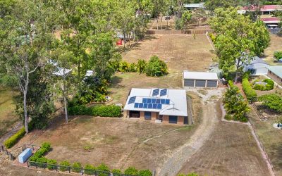 Drone Photography of Acreage Real Estate Flagstone