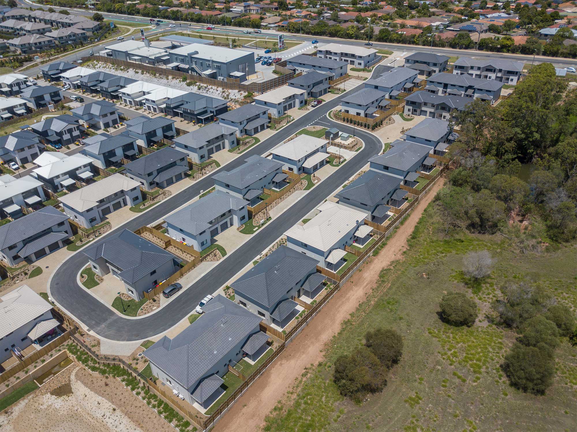 Aerial Photography Brays Rd Griffin master planned estate