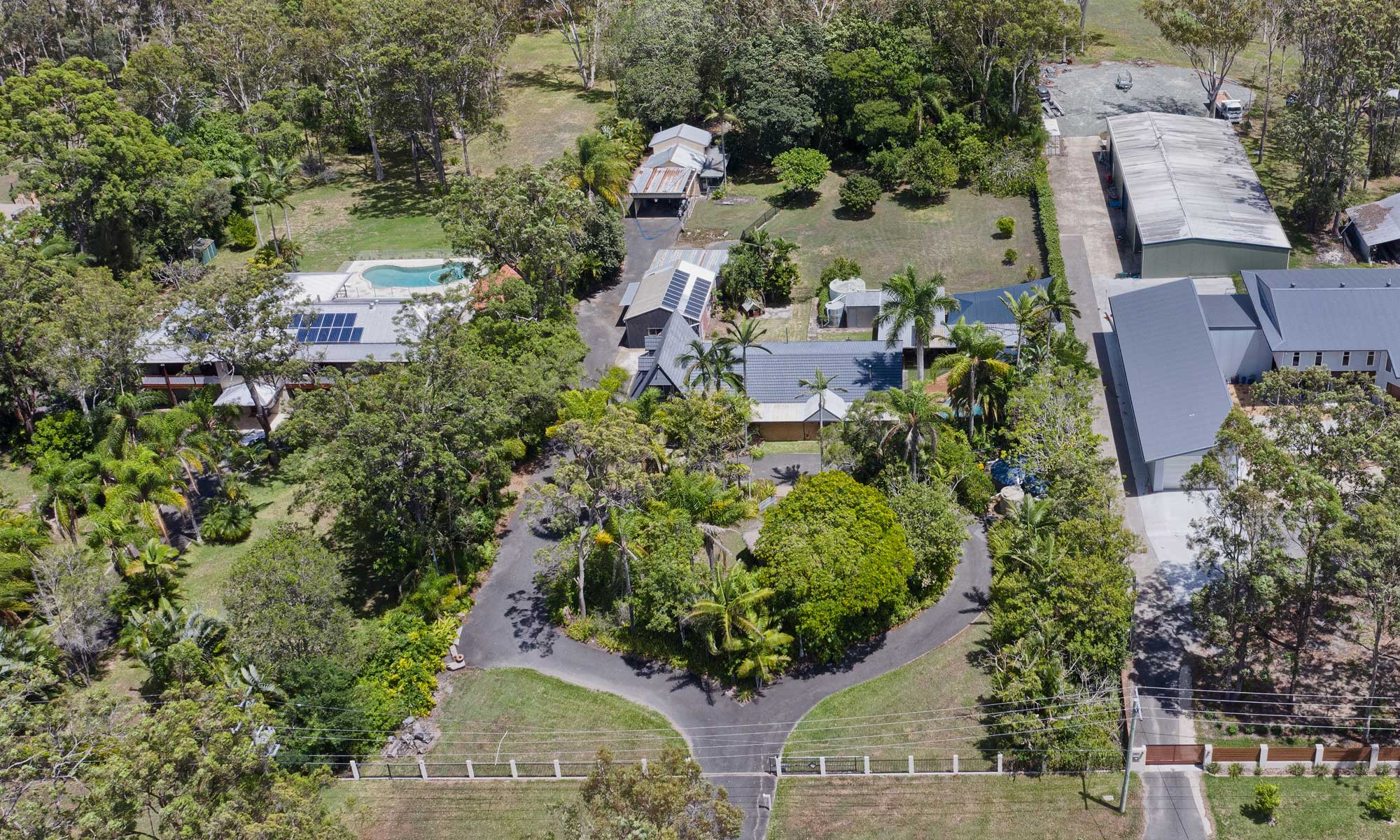 Aerial Drone Acreage Photography at Wildsoet St, Burbank