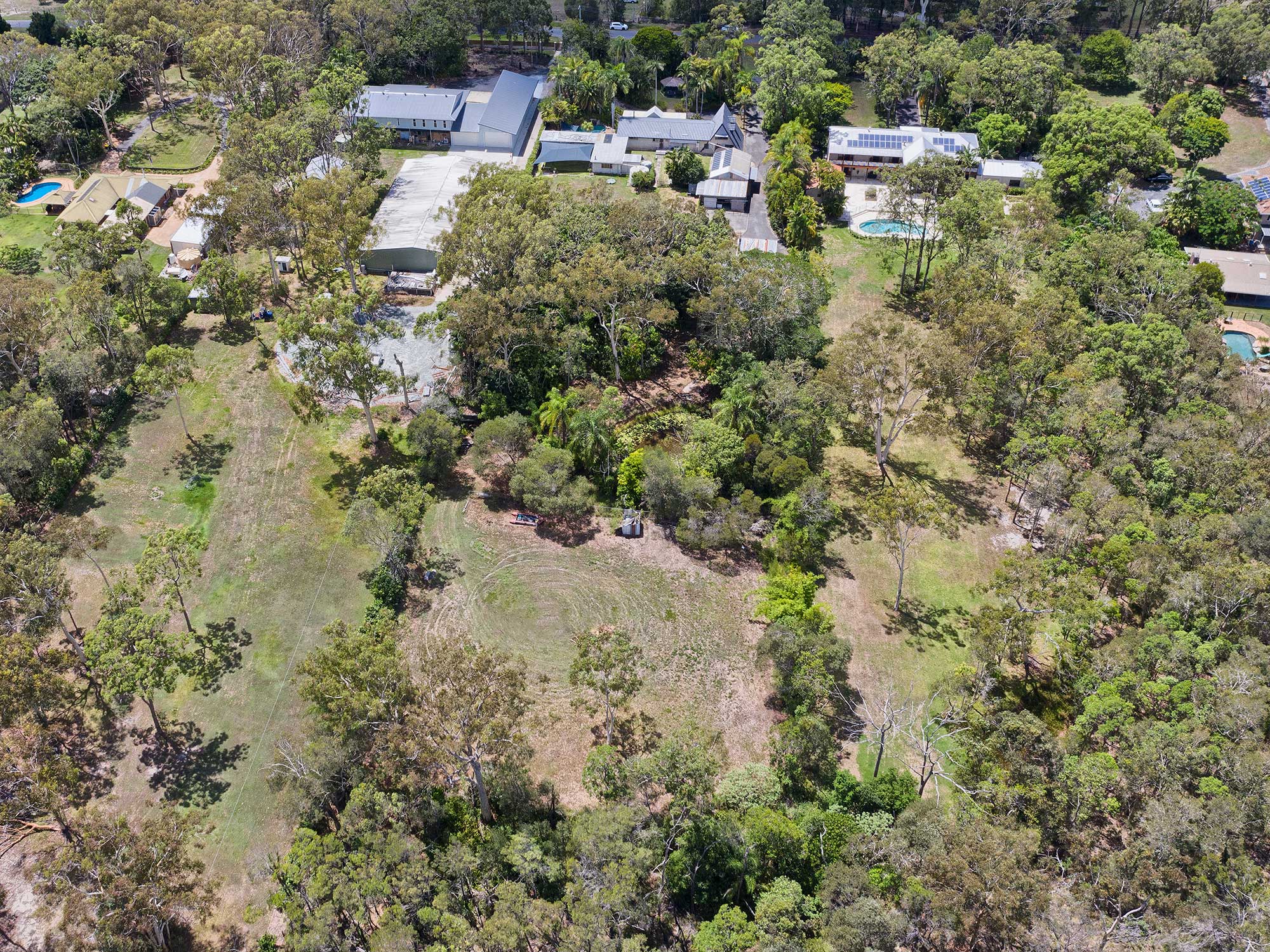 Aerial Drone Acreage Photography at Wildsoet St, Burbank - DroneAce Brisbane