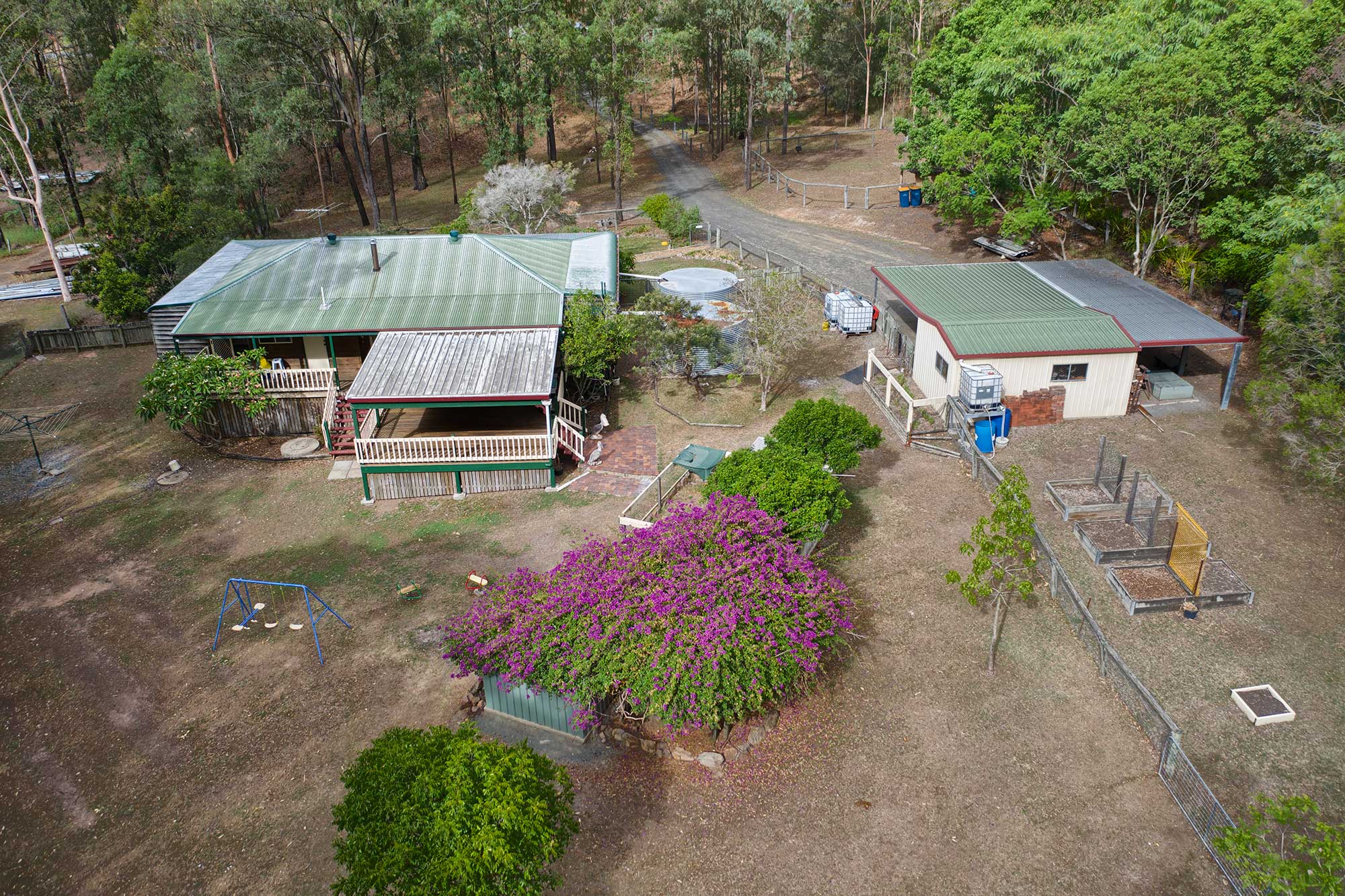 Acreage Aerial Drone Photography at Cedar Valley - DroneAce Brisbane