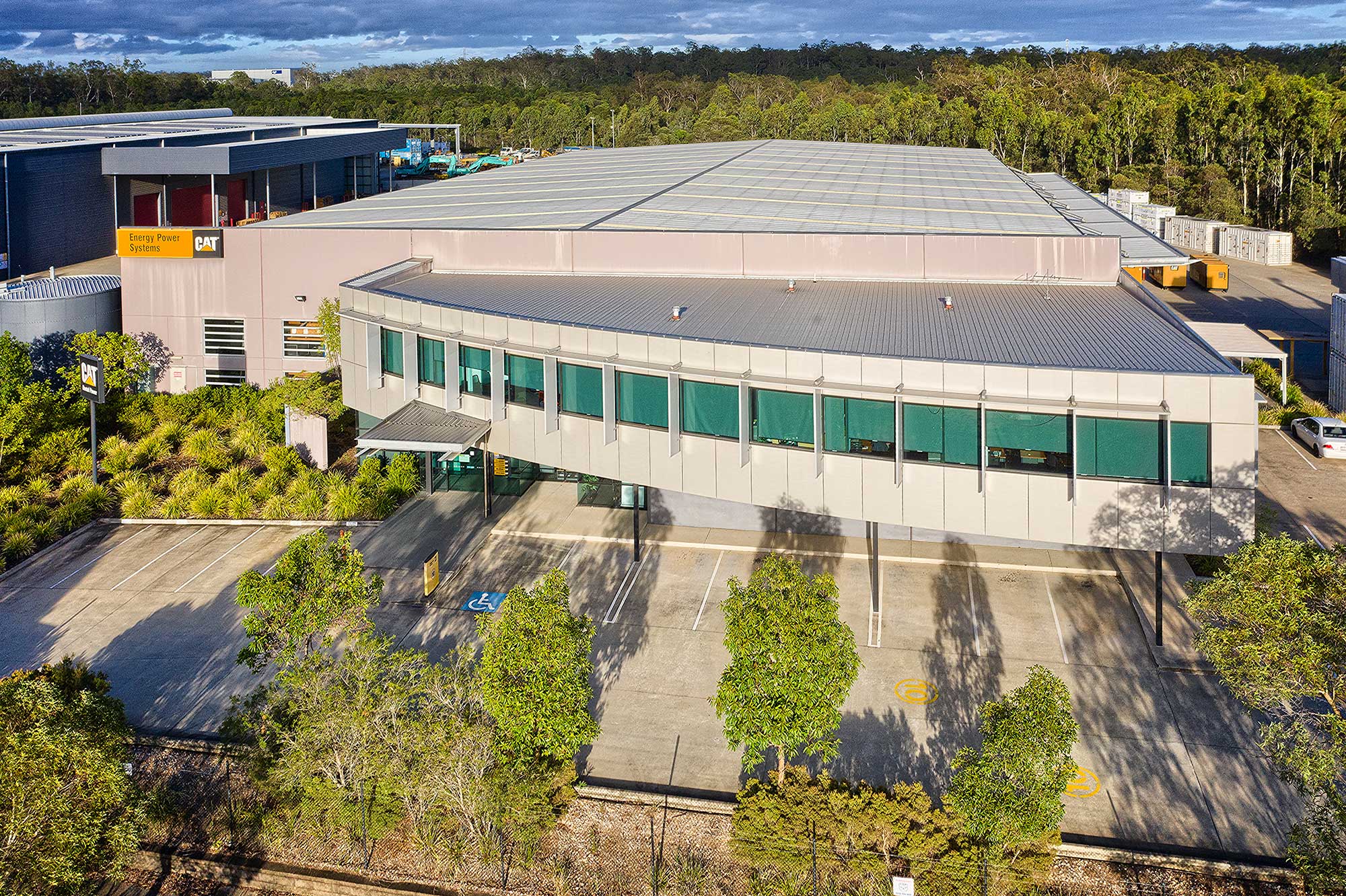 Drone Photography at Larapinta - Capturing a large format industrial building at 28m above the ground