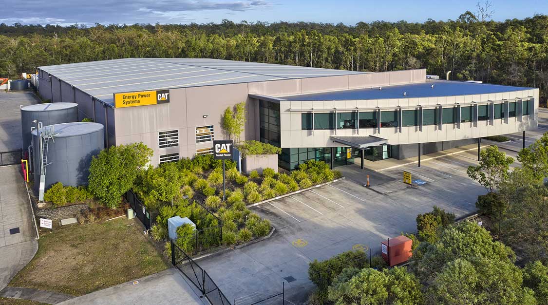 Drone photography of large format building at Larapinta