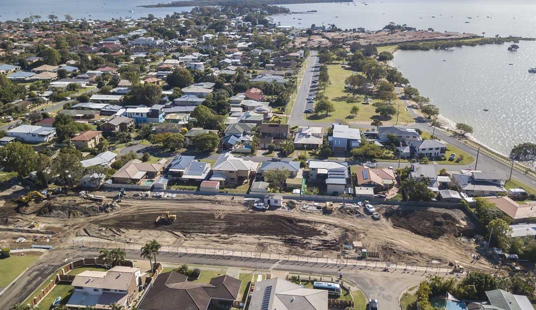 Simon St Victoria Point land development drone video