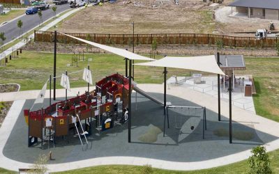 Drone Photography for Brisbane Shade Sails Flagstone Pirate Ship Park