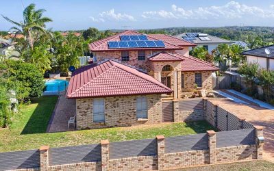 Drone photography of home for sale at Kuraby