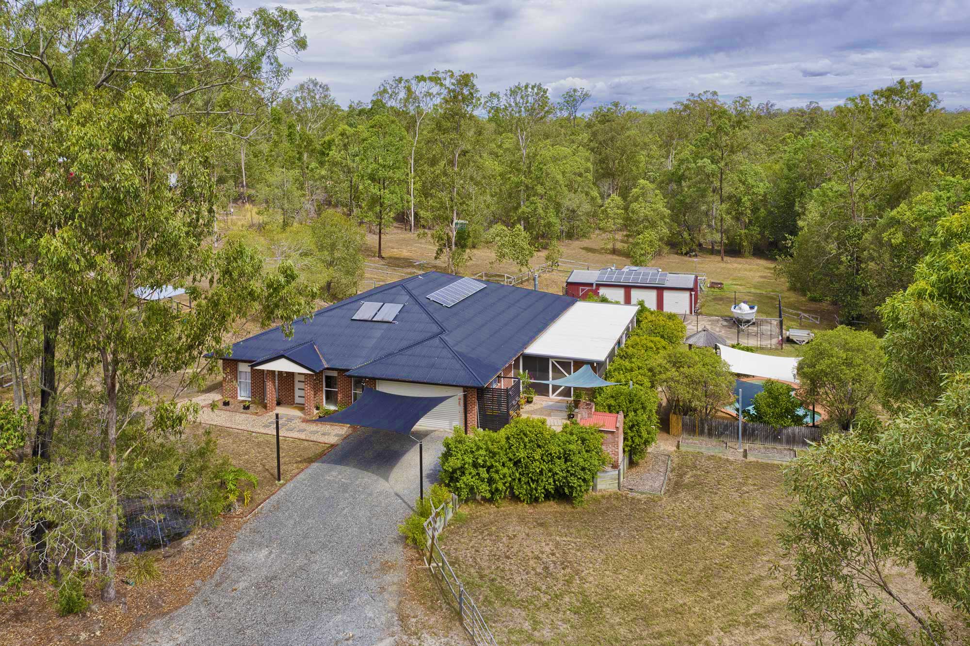Drone photography acreage real estate Sandpiper Drive Jimboomba
