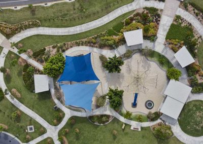 Brisbane Shade Sails drone photography