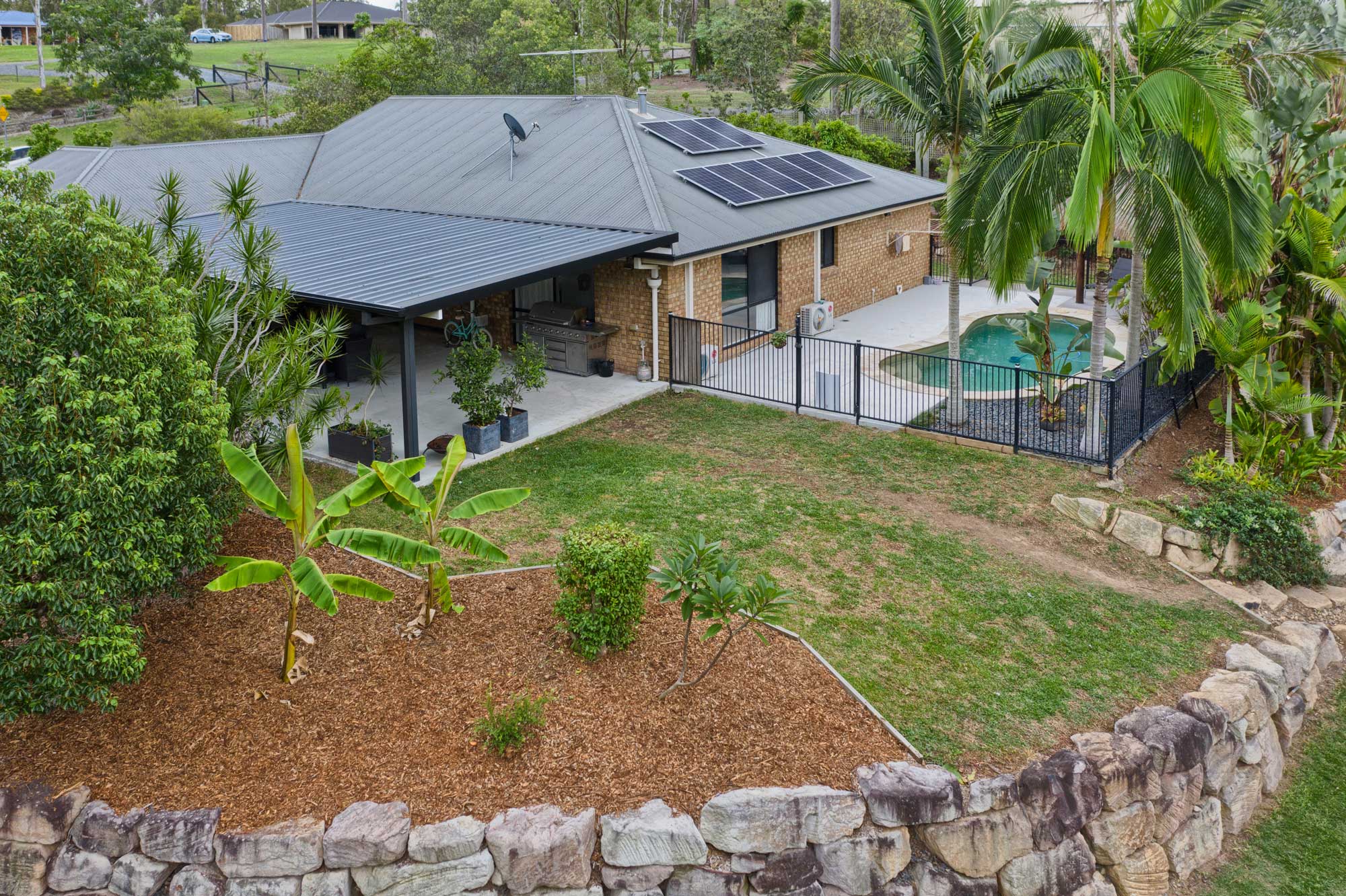 Drone photography at 152 Peppertree Drive Jimboomba - the main residence