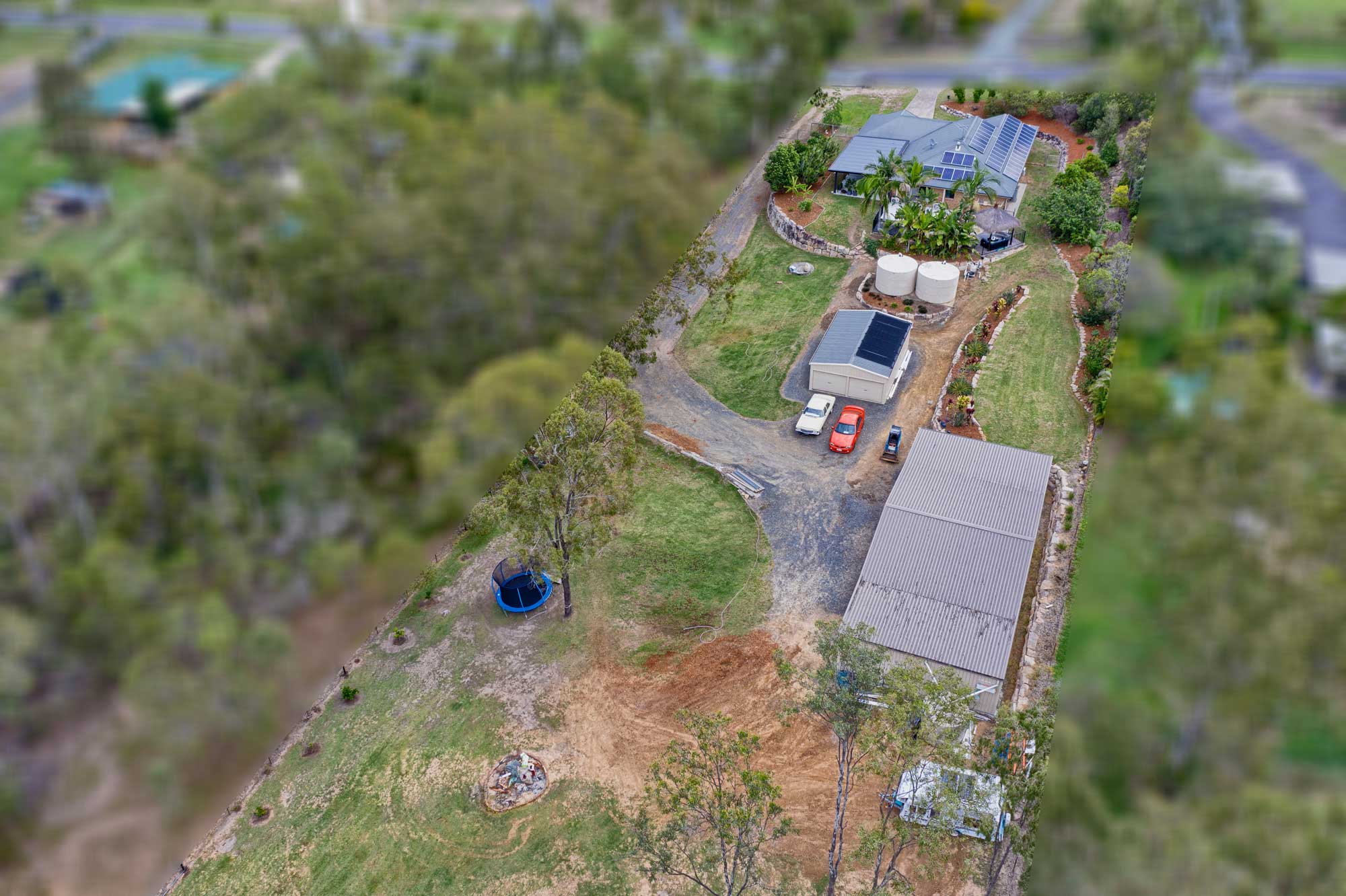 Drone photography acreage property for sale at Jimboomba