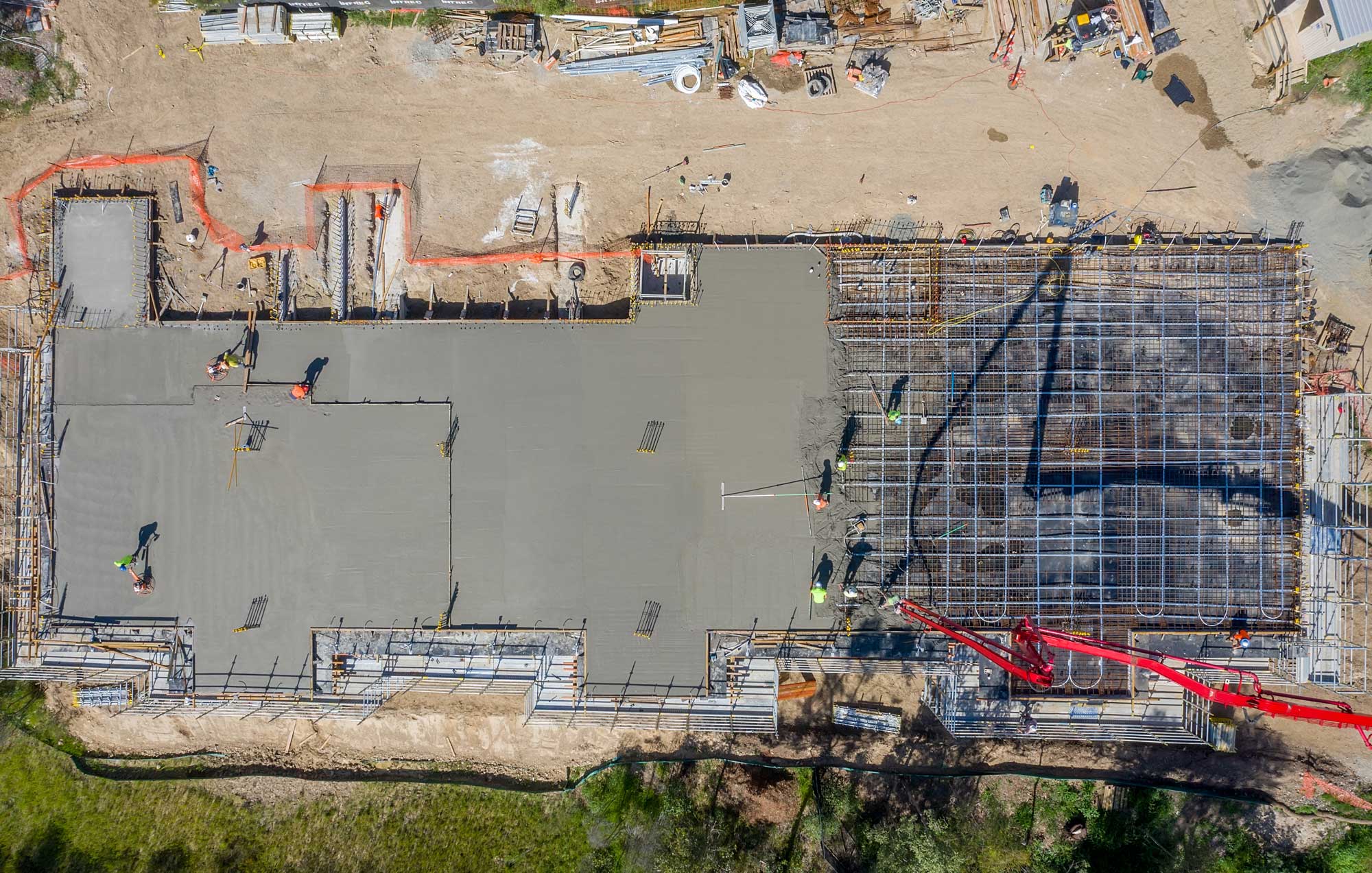 Drone photograph from 80m of construction at Augusta State School, Queensland