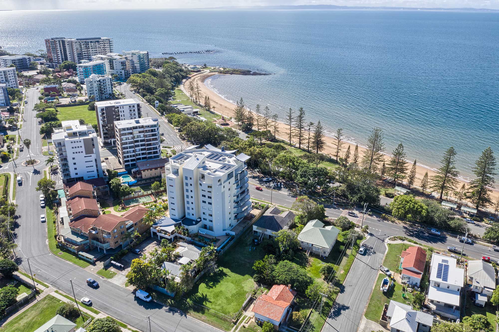 Drone photography at 37 Marine Parade for property development site