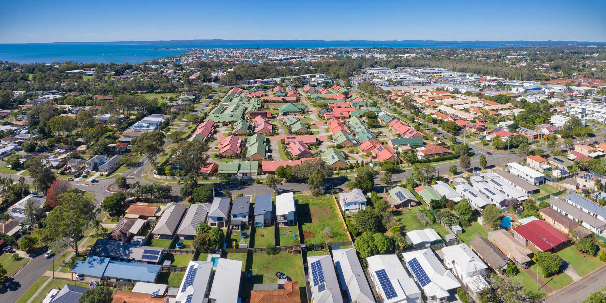 drone photography for property sub division marketing at Ormiston, Redland Bay area