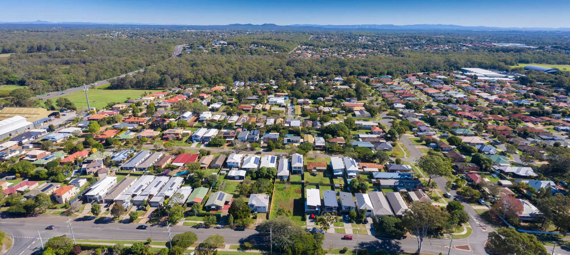 drone photography for property sub division marketing at Ormiston, Redland Bay area