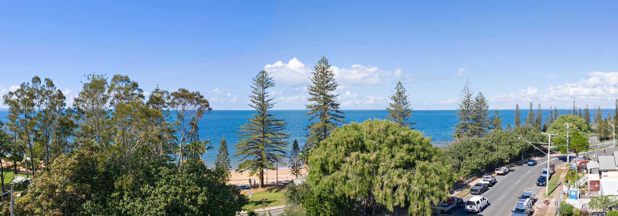 One of the apartment balcony views looking south east