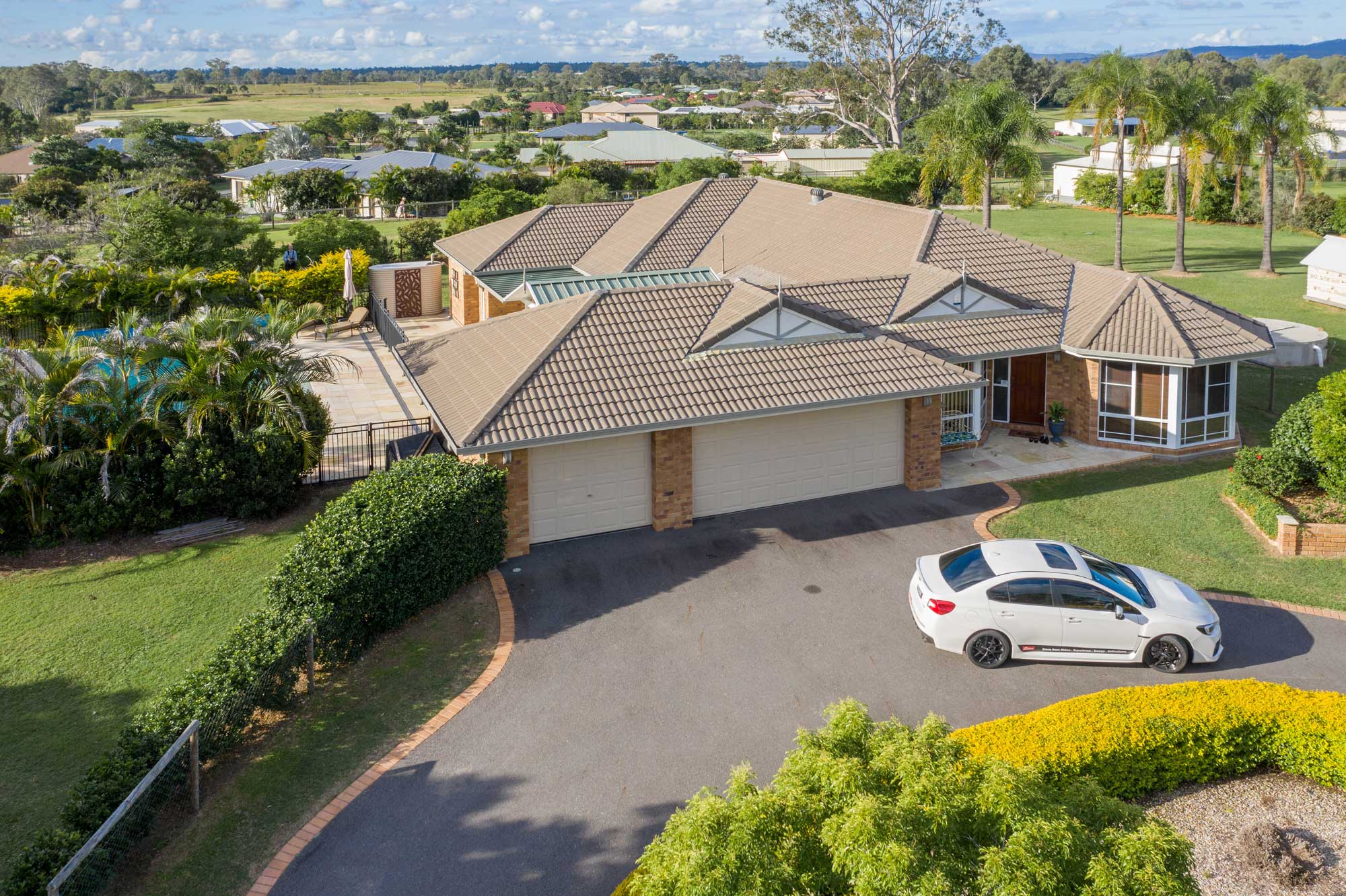 The front of the home - 80 St Jude circuit - Drones for marketing acreage real estate listings