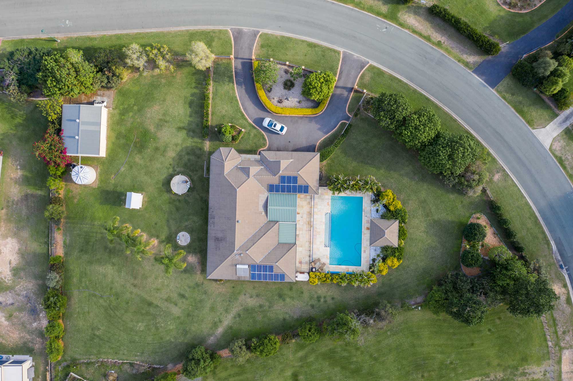 Looking straight down from 80m - 80 St Jude circuit - Drones for marketing acreage real estate listings