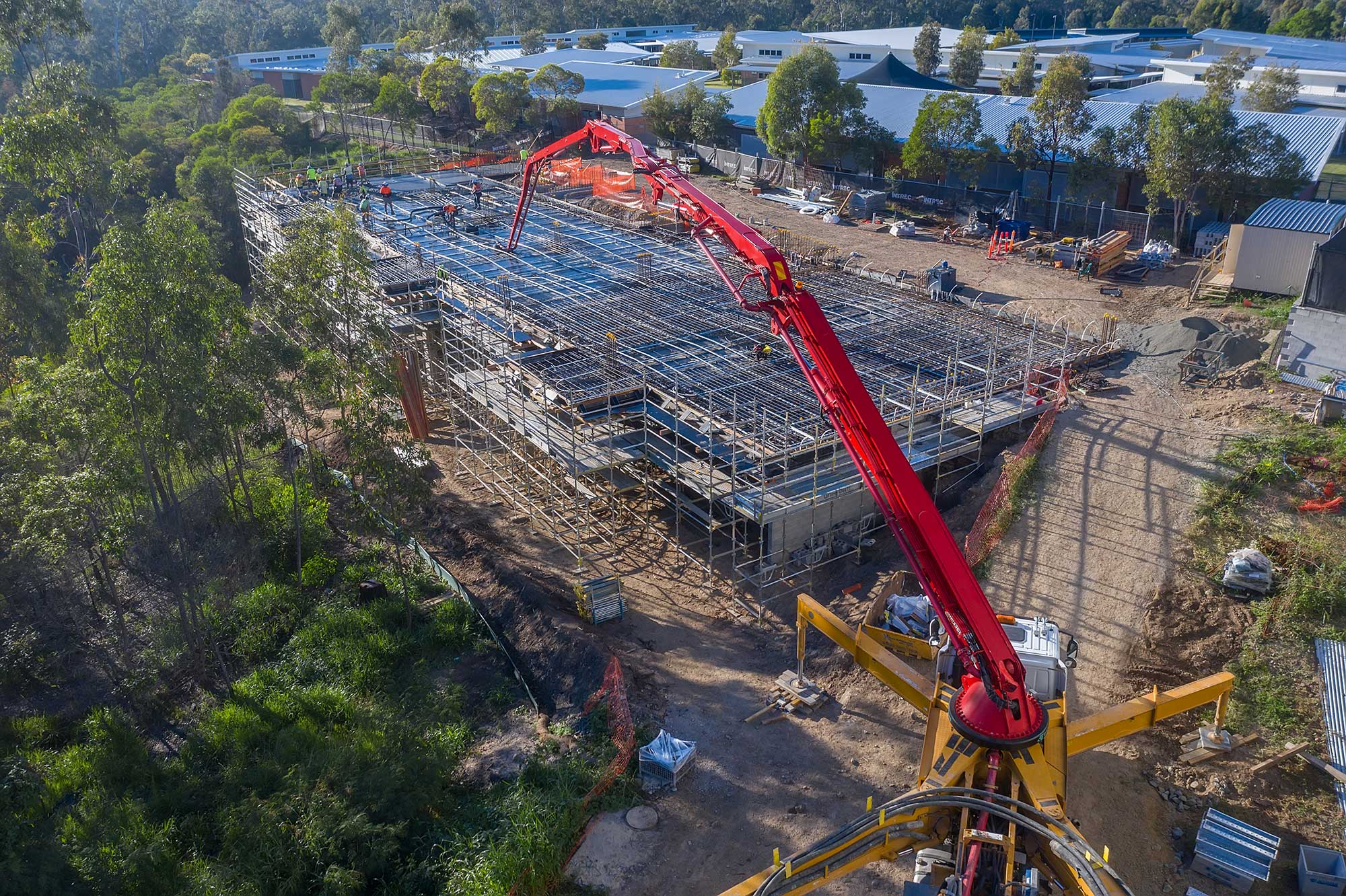 Concrib Metroplex West Volvo Gabion Wall Aerial Video