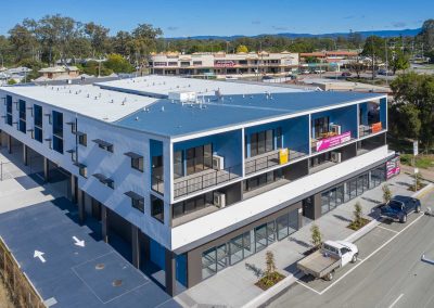 Drone photography at Petrie opposite to the USC Moreton Bay University building under construction