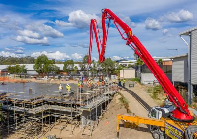 4K drone video of INTREC Management construction work at Augusta State School