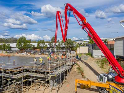 Construction site drone video for INTREC Management