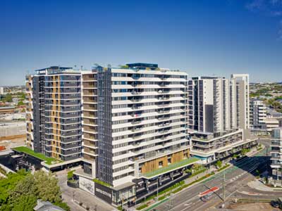 Drone video for South City Square Woolloongabba Brisbane