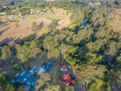 Drone photography acreage real estate Wishaw Rd Jimboomba