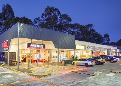 Dusk ground photography at Olsen Ave Southport shopping centre