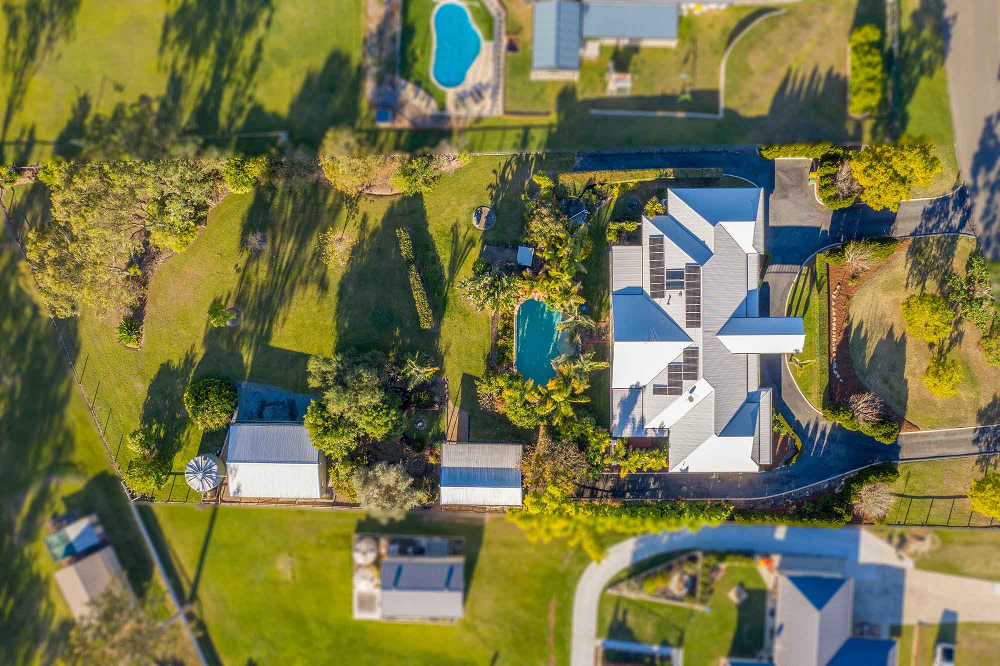 Drone photography acreage real estate Glen Logan Lakes Jimboomba
