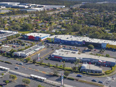 Drone photography for large format retail building at Browns Plains