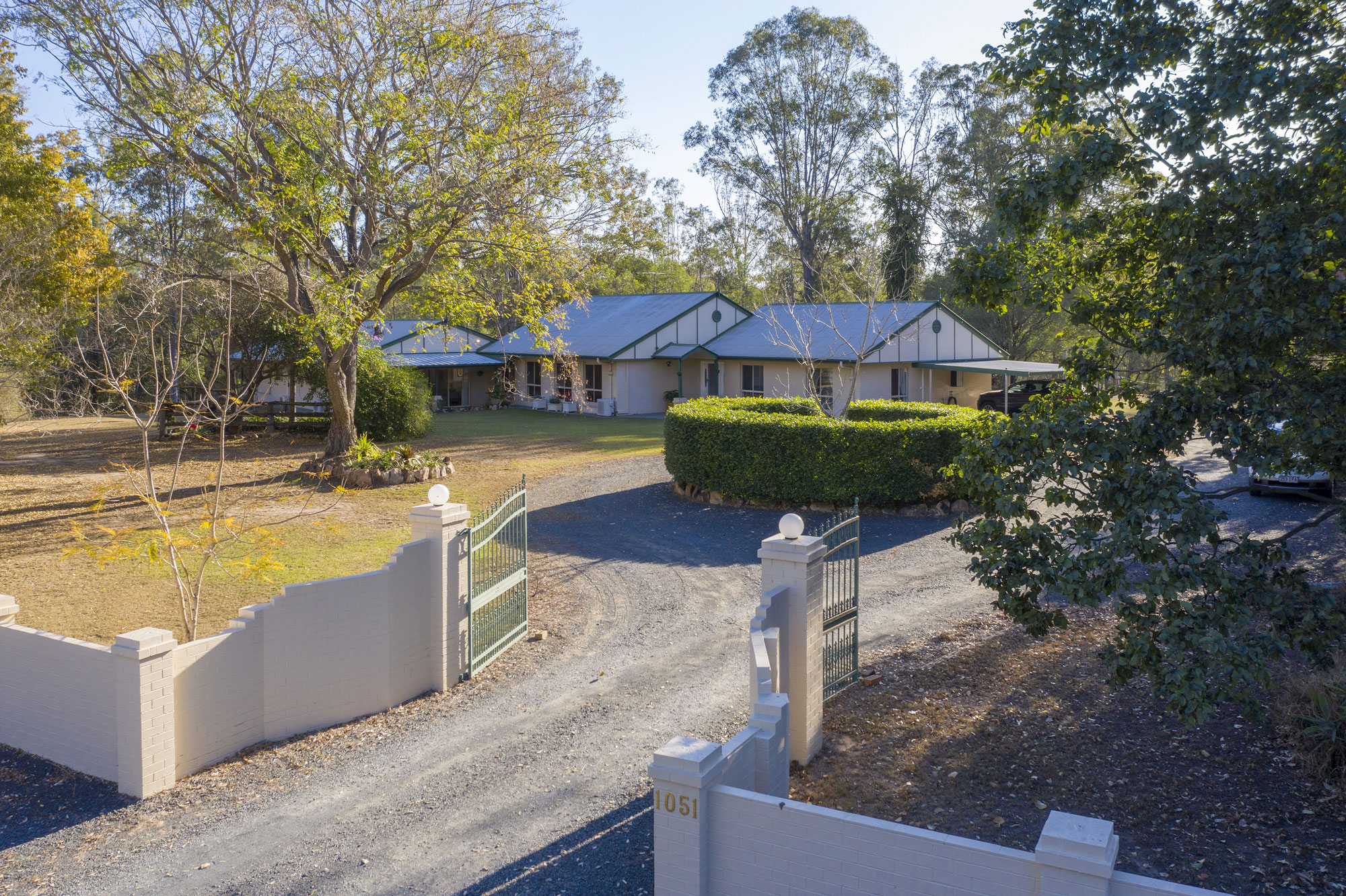 Drone photography acreage real estate Teviot Rd South Maclean